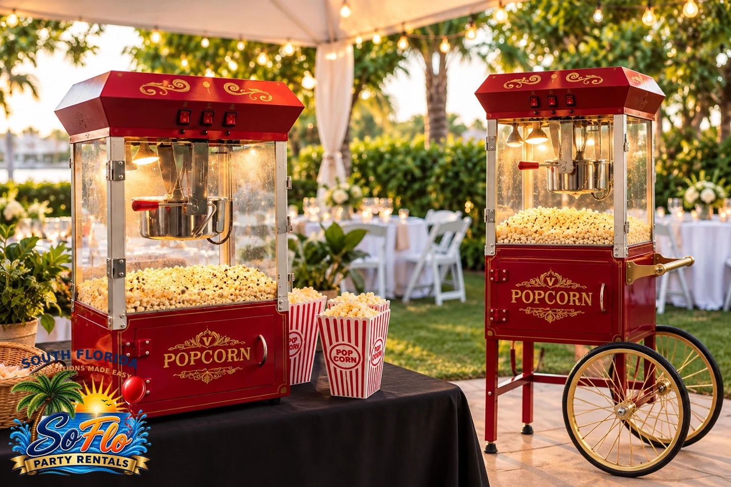 Countertop and cart popcorn machines